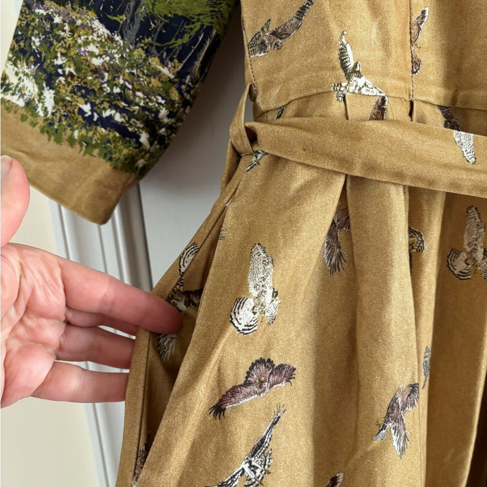 Palava Beatrice Bird of Prey Dress in Mustard - Picture 2 of 6